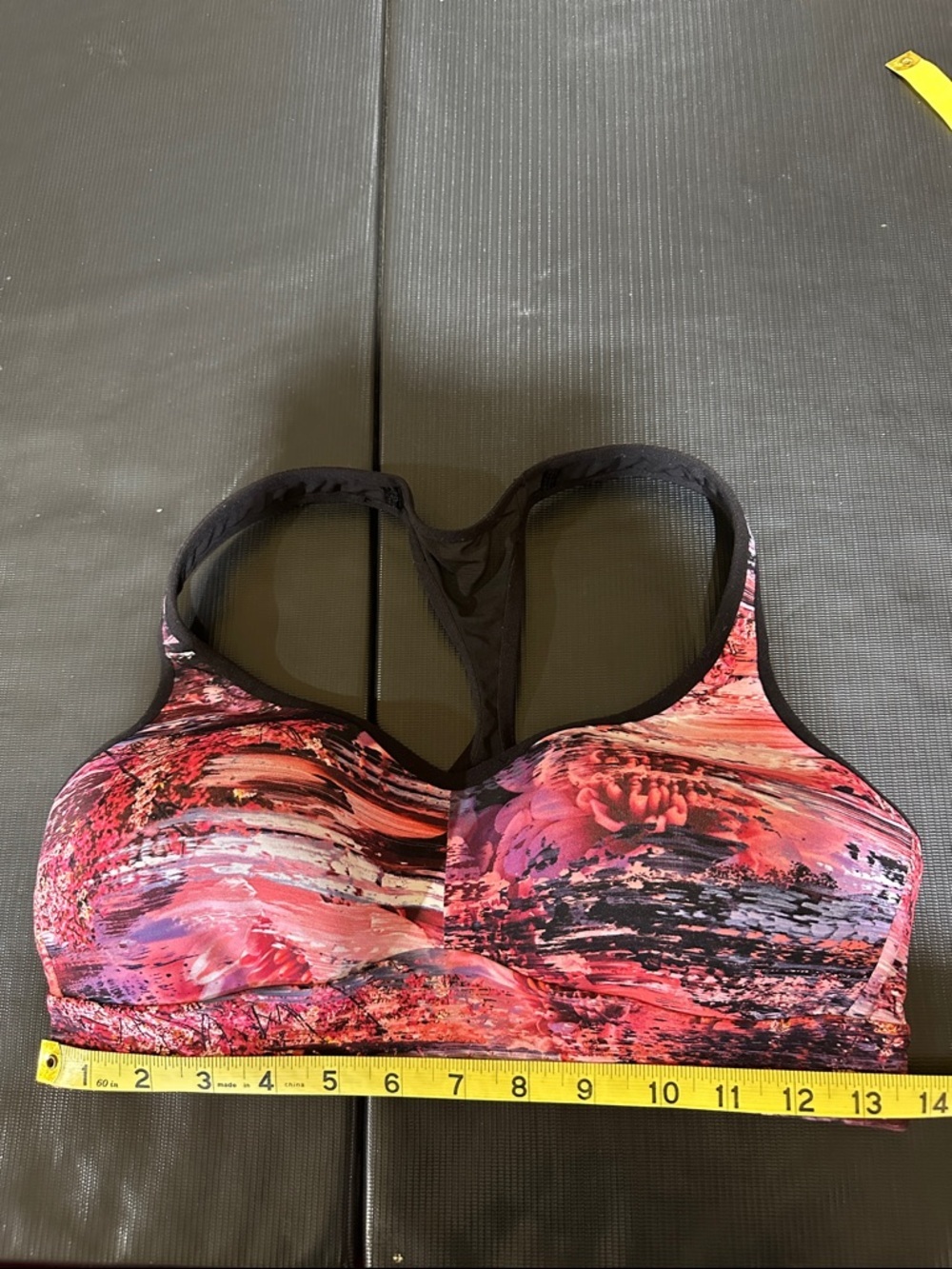 Lululemon Speed Up Bra Dahliascape Multi / Black - Picture 8 of 9